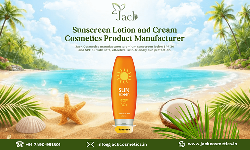 sunscreen lotion and cream cosmetics product manufacturer in ahmedabad