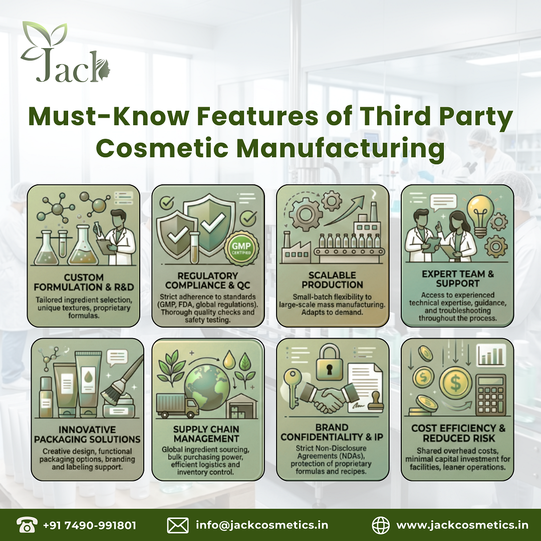 key features for successful third party cosmetic manufacturing