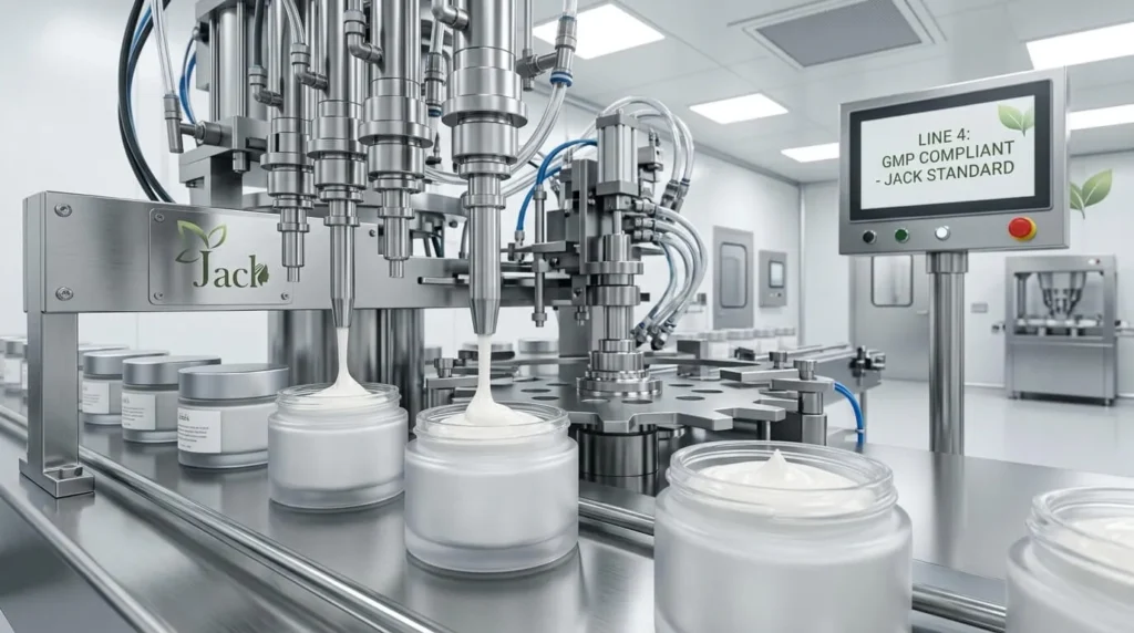 Automated cosmetic filling machine