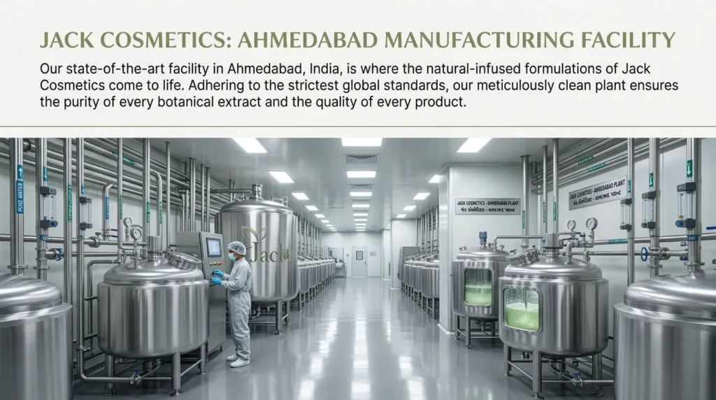Cosmetics manufacturing facility