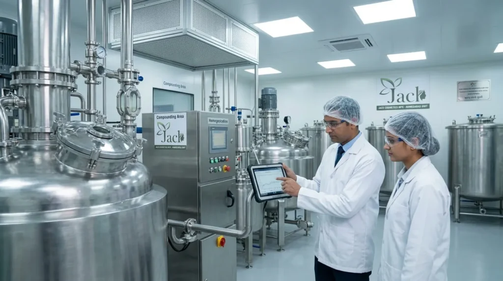 Engineers in facility reviewing
