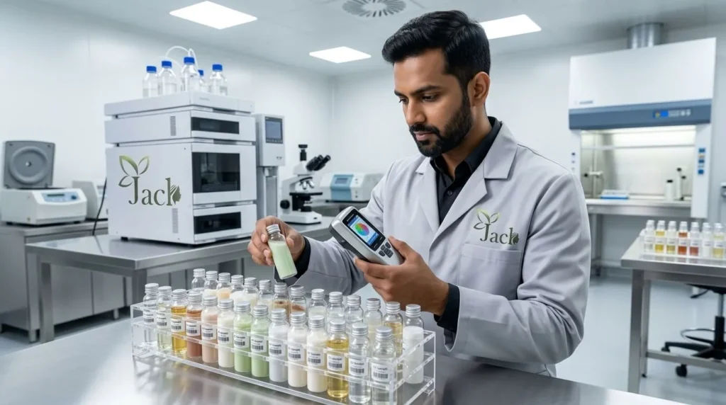 Lab Person checking PRODUCTS