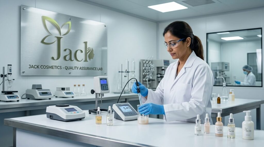 Inspector testing serum