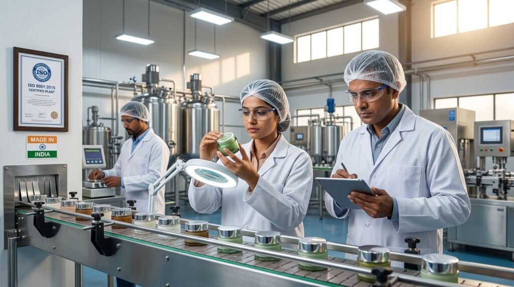 Quality control inspection cosmetics