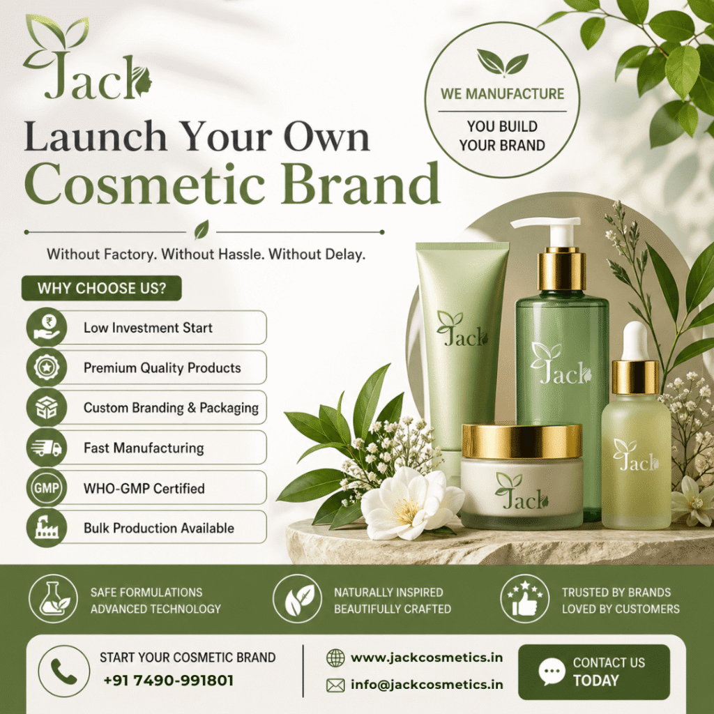 launch cosmetic brand with expert manufacturing support
