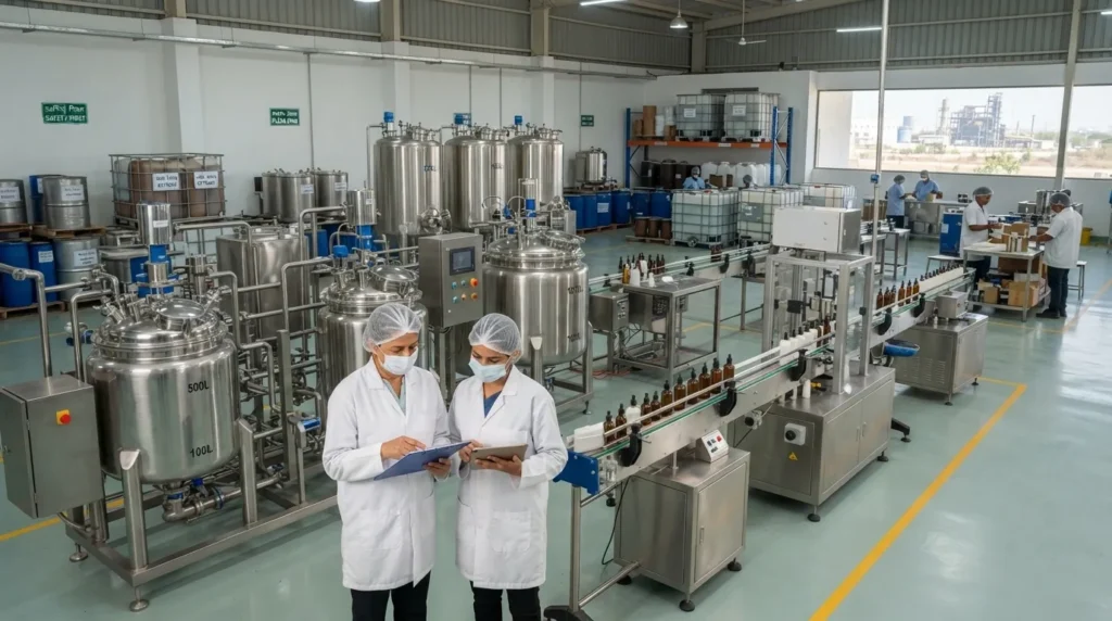 cosmetic manufacturing factory