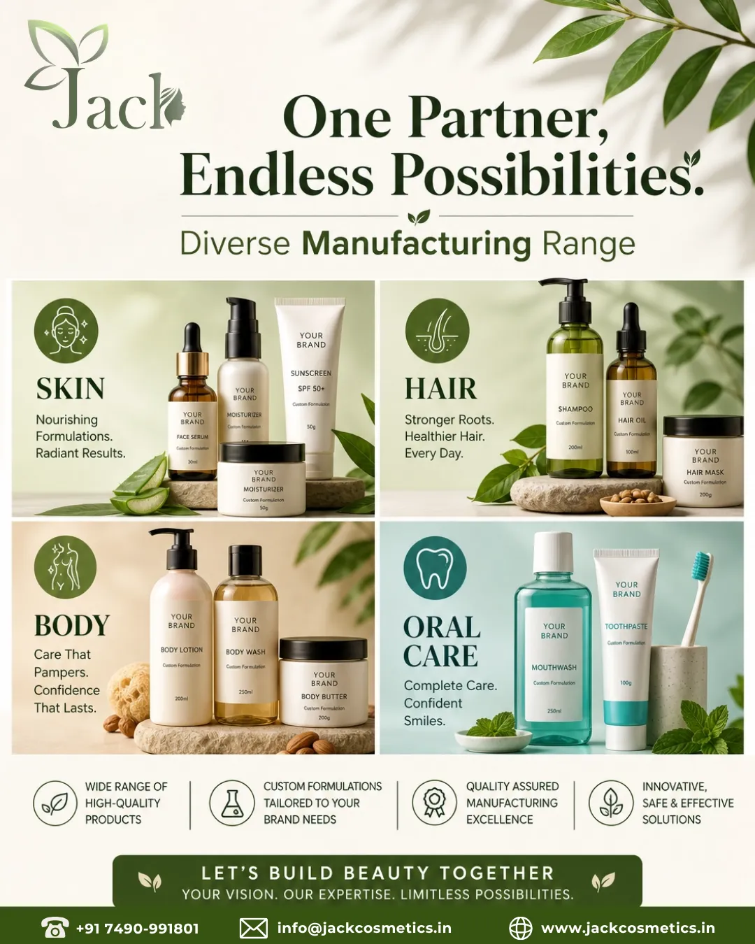 build your beauty brand without factory