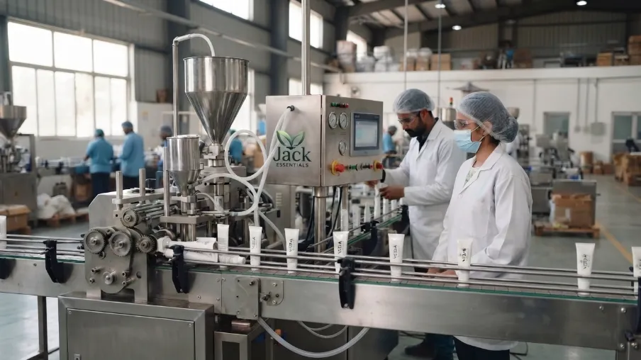 Engineers monitoring toothpaste …