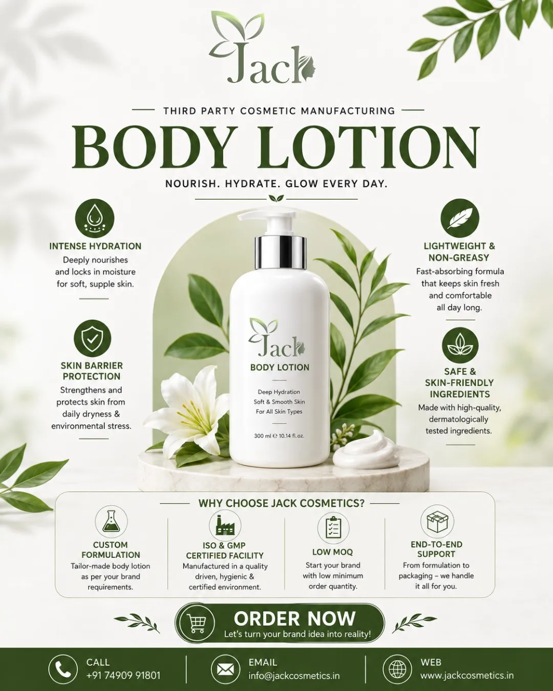 Body Lotion OME Vs Third Party Cosmetics Manufature