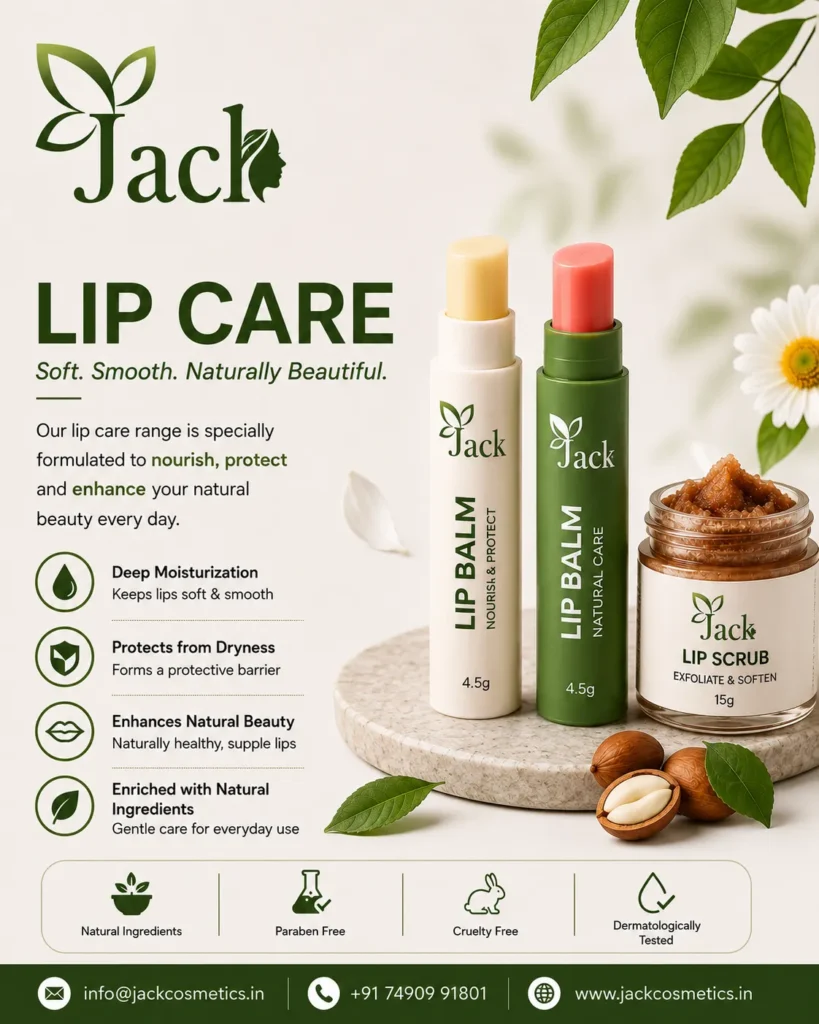 Thired Party Lip Care Manufature Jack Cosmetics